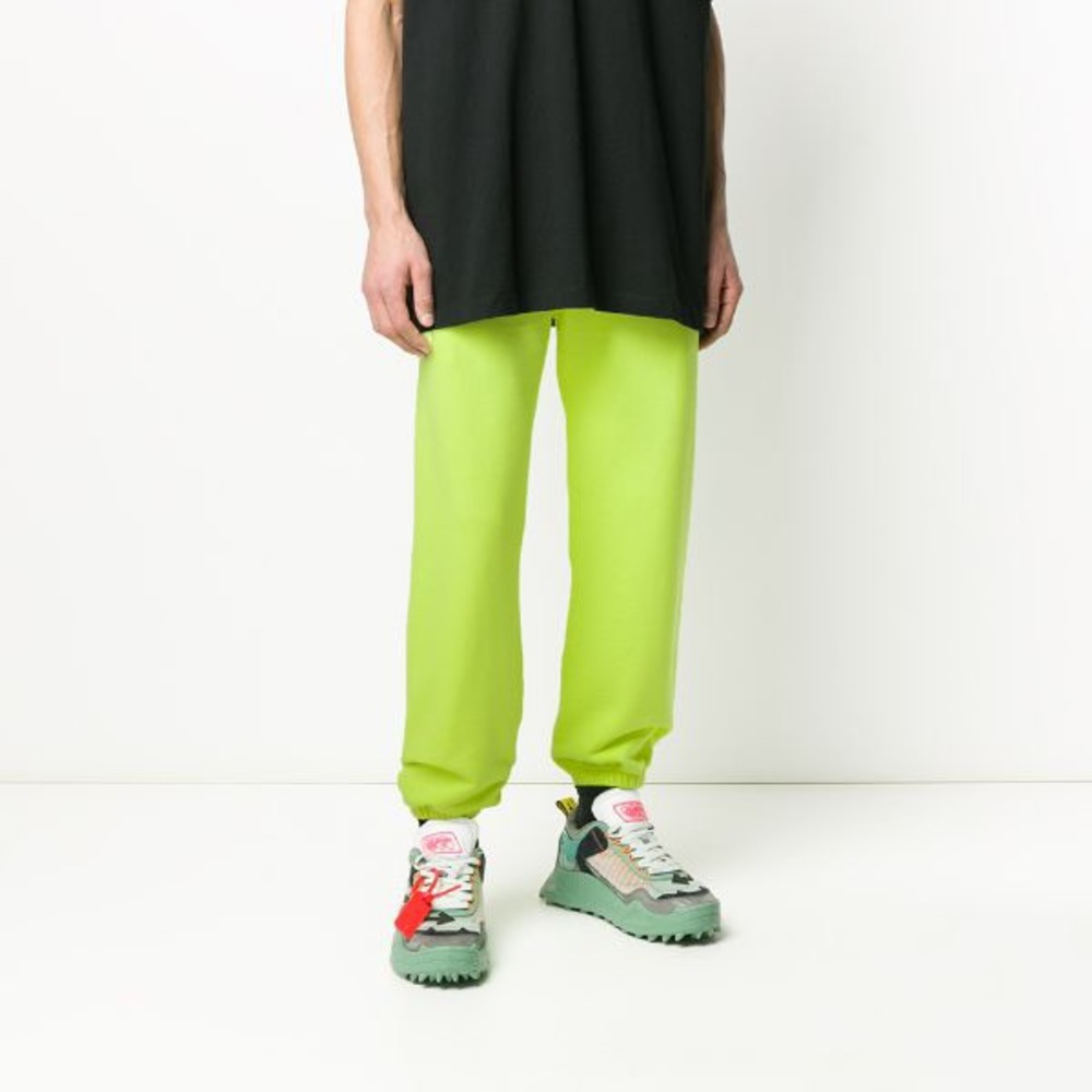 Off-White Fluorescent Yellow Sweatpants